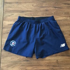 New Balance Navy Running Shorts 5”
